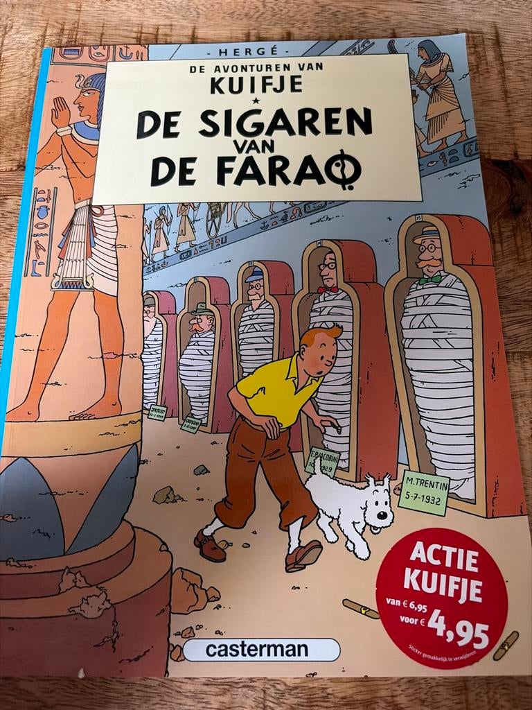 Kuifje: De Sigaren van de Farao - Klassiek Stripboek, Boeken, Stripboeken, Eén stripboek, Ophalen of Verzenden, Gelezen