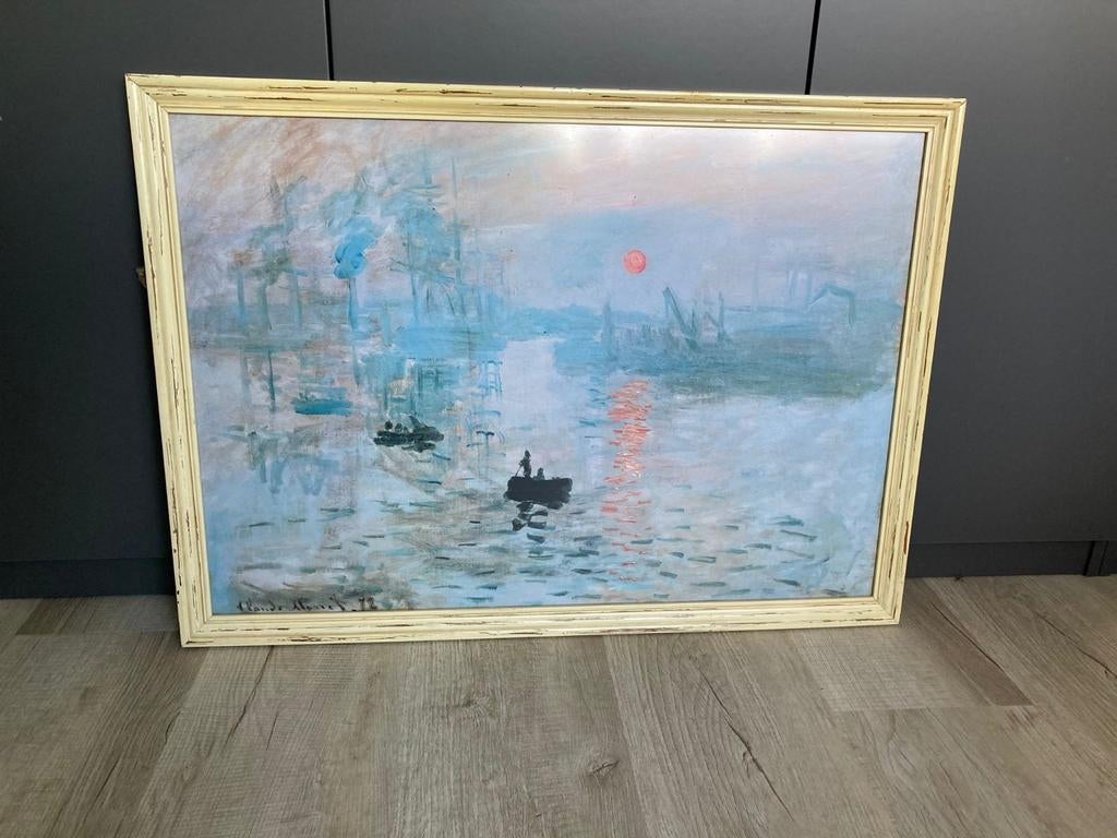 Schilderij, afdruk van Monet landschap, Ophalen