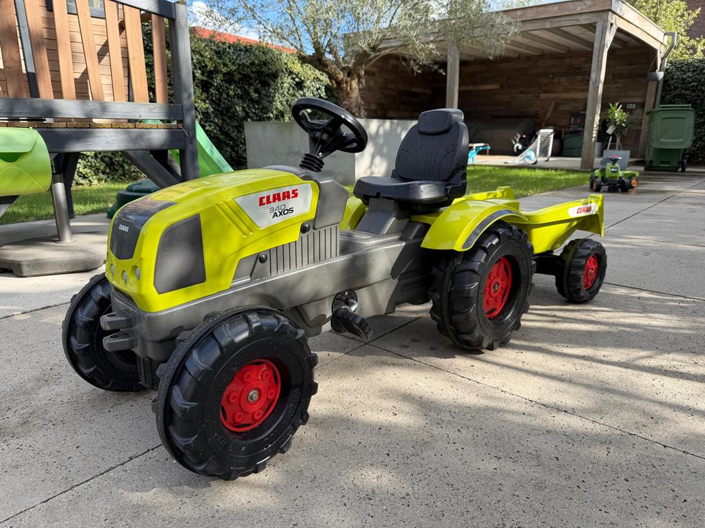 Claas AXOS traptractor met aanhanger, Ophalen, Gebruikt