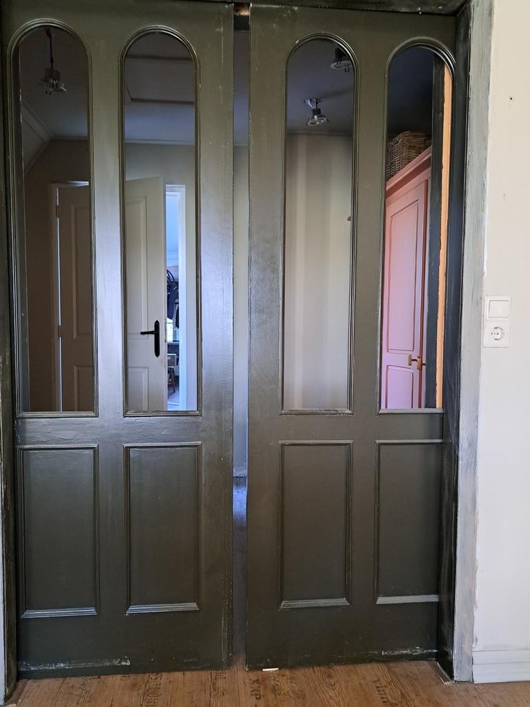 2 binnendeuren 72x201,5 cm., Doe-het-zelf en Verbouw, Deuren en Horren, Ophalen, Gebruikt, Minder dan 80 cm, Binnendeur