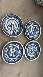 4x petit fours delfts blond amsterdam, Ophalen, Blond Amsterdam, Zo goed als nieuw, Bord(en)