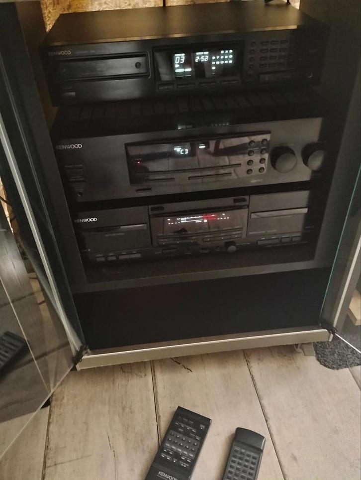 Retro Kenwood set Tuner Amp CD Cassette met Kef speakers, Audio, Tv en Foto, Stereo-sets, Gebruikt, Cassettedeck, Cd-speler, Tuner of Radio