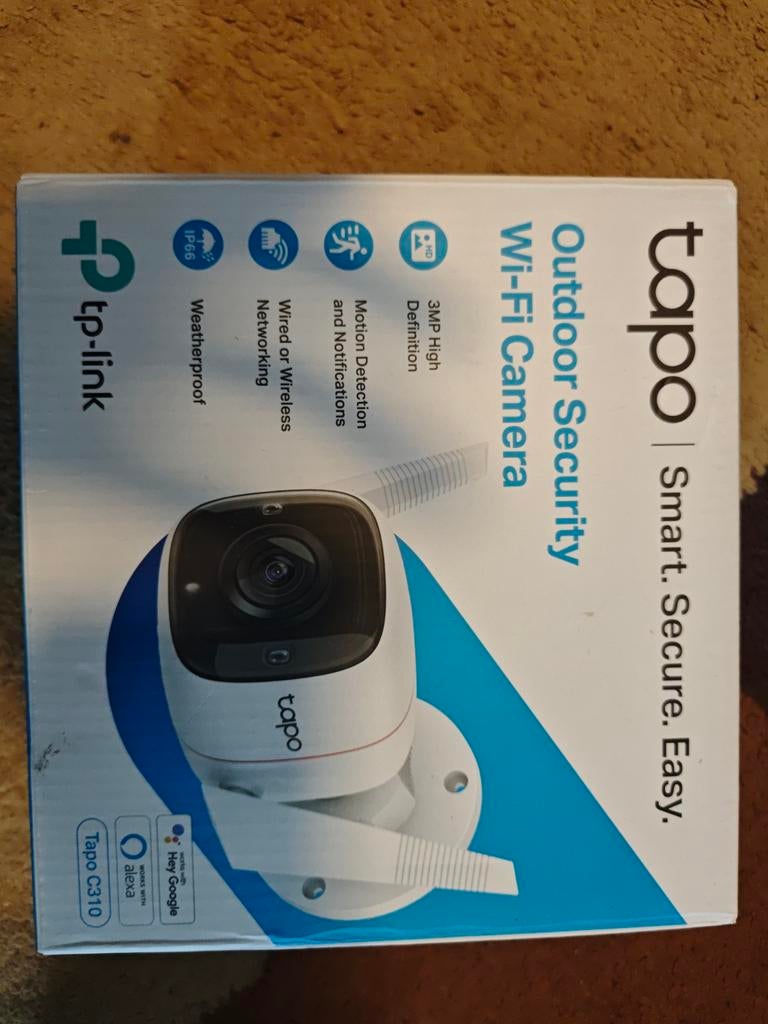 Tapo C310 Outdoor Beveiligingscamera - 3MP Wi-Fi, Ophalen of Verzenden, Nieuw, Buitencamera