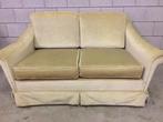 Lekkere prima zittende 2 persoons velours Zitbank Loungebank, Ophalen, Gebruikt, Stof, Vintage Landelijk