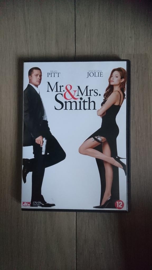 Dvd Mr & mrs Smith zgan, Vanaf 12 jaar, Ophalen, Zo goed als nieuw, Actiekomedie