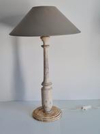 Prachtige houten tafellamp - landelijke stijl, Antiek en Kunst, Ophalen of Verzenden