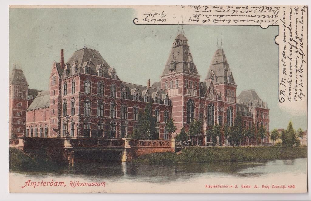 140 Amsterdam 1901 Rijksmuseum B57, Verzenden, Voor 1920, Gelopen, Noord-Holland