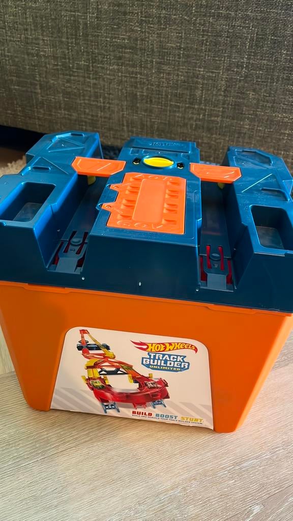 Hotwheels Track Builder - Power Boost Box, Ophalen, Zelf te bouwen, Racebaan, Gebruikt