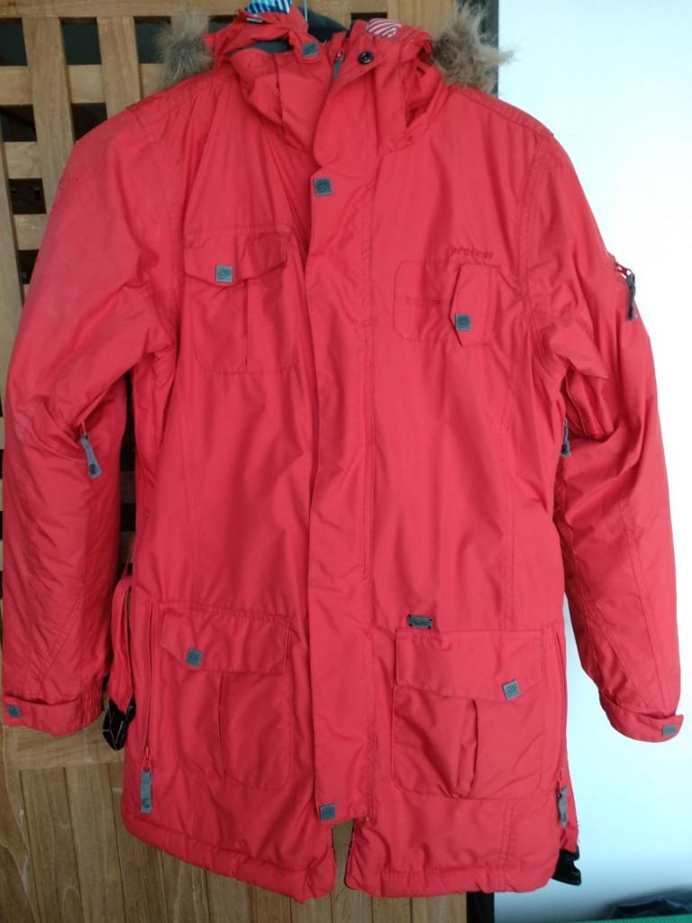 PROTEST ski-jas rood maat M wintersport, Kleding | Dames, Wintersportkleding, Maat 38/40 (M), Verzenden, Zo goed als nieuw, Protest