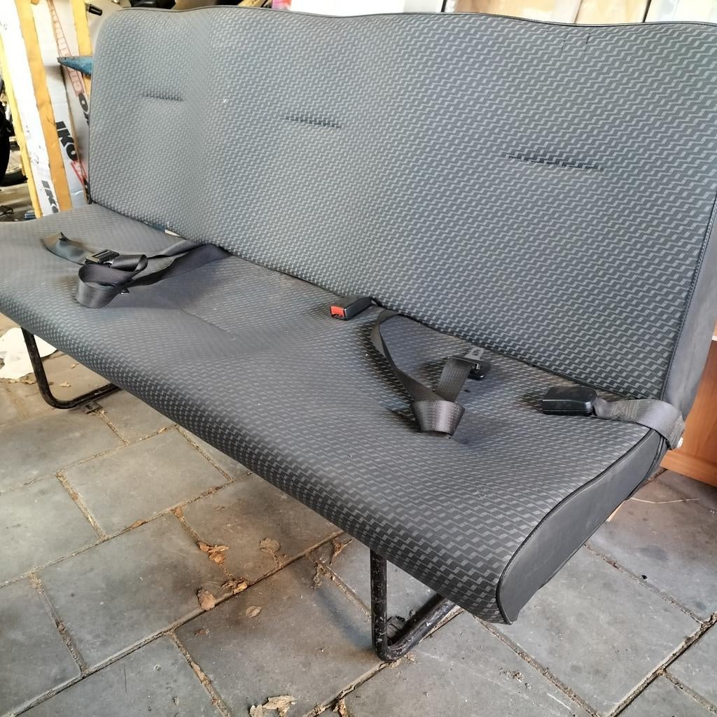 3 persoons bank sprinter crafter camperbus dubbele cabine, Ophalen, Gebruikt