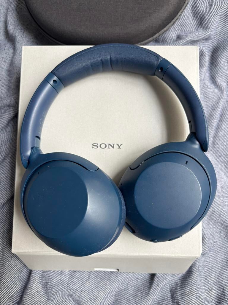 Sony wh xb910n donkerblauw noise cancelling, Ophalen of Verzenden, Zo goed als nieuw, Sony