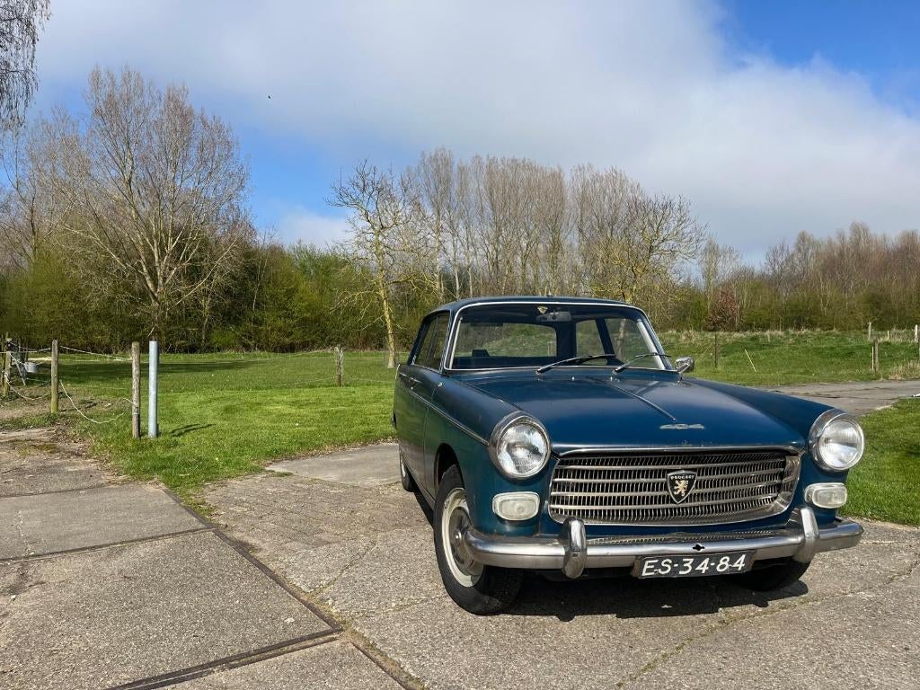 Peugeot 404 - 1965 - Blauw, Auto's, Overige modellen, 4 cilinders, 1600 cc, Overige kleuren