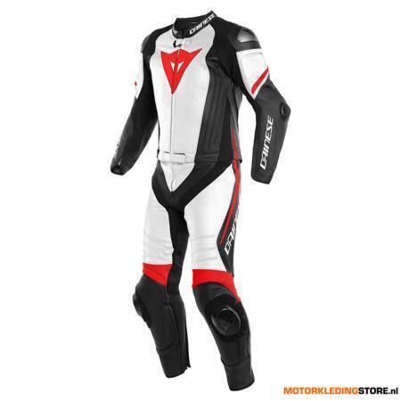 Dainese Laguna Seca 4 2-delig motorpak, Mat zwart-Wit-Rood, Motoren, Kleding | Motorkleding, Ophalen of Verzenden, Nieuw met kaartje