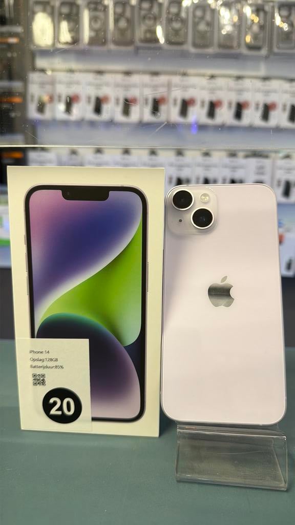 iPhone 14 128GB Purple (20), Apple, Paars, Ophalen of Verzenden, Apple