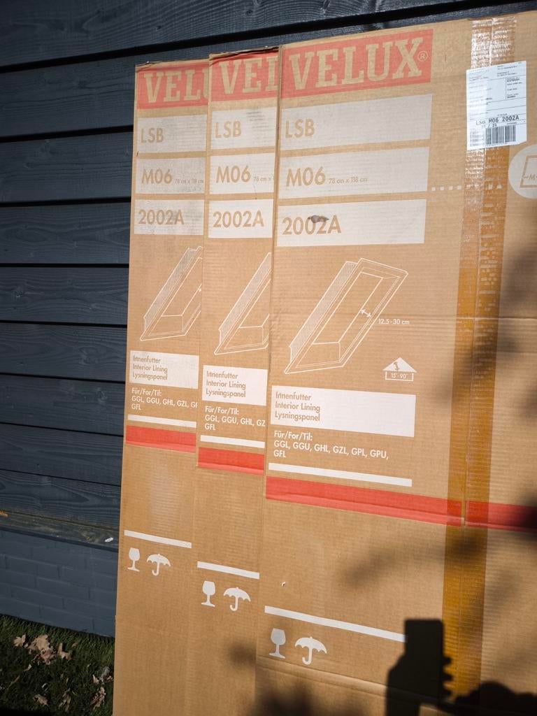 3 x Velux LSB M06 2002A Binnenafwerking voor Dakraam, Ophalen of Verzenden, Zwart, Minder dan 5 m²