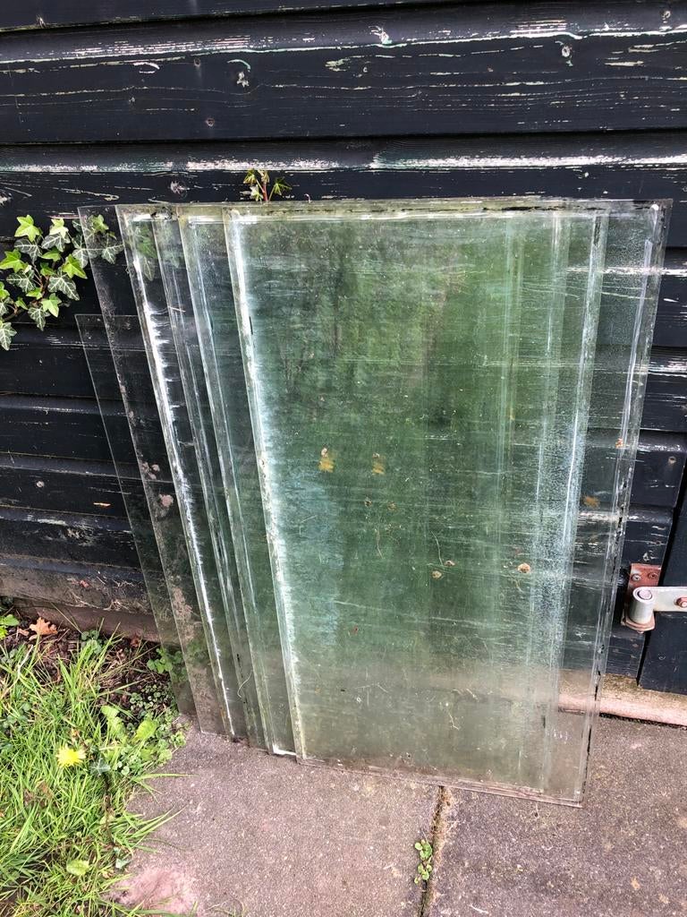 6x Kas glas ca. 46 x 89,5 cm, Ophalen, Gebruikt, Minder dan 80 cm, 80 tot 120 cm