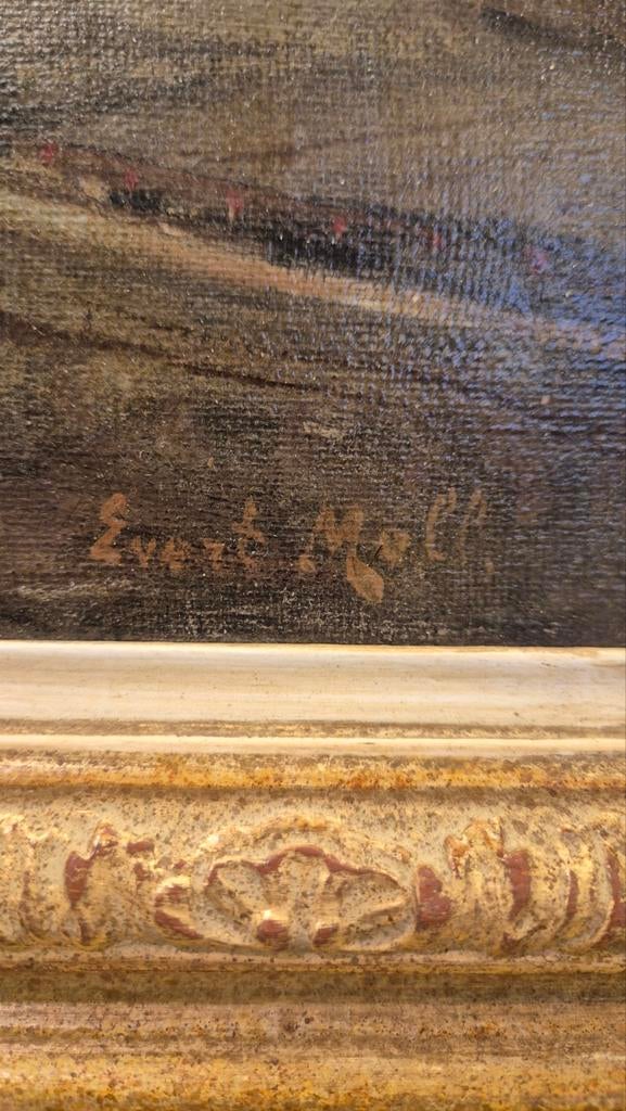 Evert Moll (1878–1955) – Havengezicht Rotterdam, Ophalen