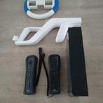 Te Koop: Wii Set + spellen, balance board en accesoires, Ophalen of Verzenden, Gebruikt, Met 2 controllers, Met stuurtje