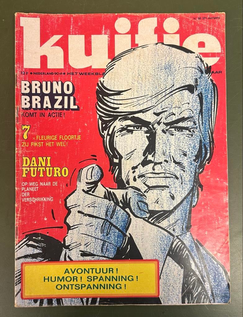 Vintage Weekblad Kuifje Nr 50, 27e jaargang, Boeken, Eén stripboek, Ophalen of Verzenden, Gelezen