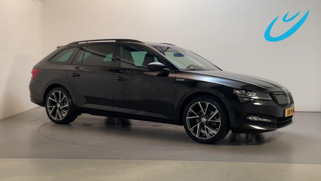 Skoda Superb Combi 1.4 TSI iV Sportline Business LED Panoram, Auto's, Skoda, Gebruikt, Met garantie (alle), Zwart, Plug-in hybride
