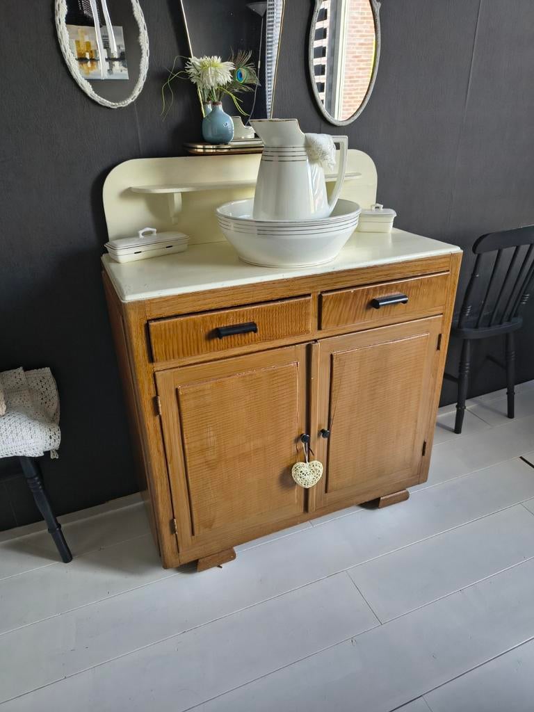 Vintage commode, Huis en Inrichting, Kasten | Dressoirs, Ophalen, Gebruikt, Vintage, oude commode, 100 tot 150 cm