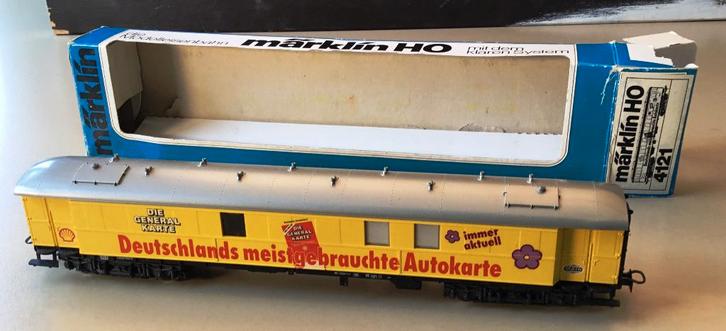 MäRKLIN H0 # 4121 DIE GENERAL KARTE  SHELL in OVP, Hobby en Vrije tijd, Modeltreinen | H0, Gebruikt, Wagon, Wisselstroom, Märklin