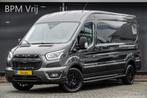 Ford Transit L3H2 | 2.0Tdci 165Pk A8 Aut. | 350 | Raptor Edi, Auto's, Bestelauto's, 12 maanden, Stof, Zwart, 4 cilinders
