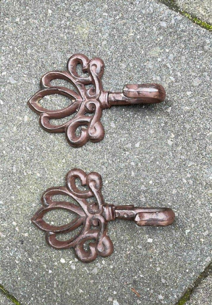 Set brocante kapstokken / kledinghaken, Huis en Inrichting, Woonaccessoires | Kapstokken, Zo goed als nieuw, Minder dan 100 cm