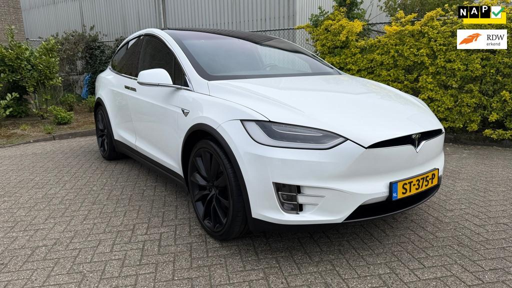 Tesla Model X 75D Base, Auto's, Tesla, Automaat, Model X, Gebruikt, Zwart