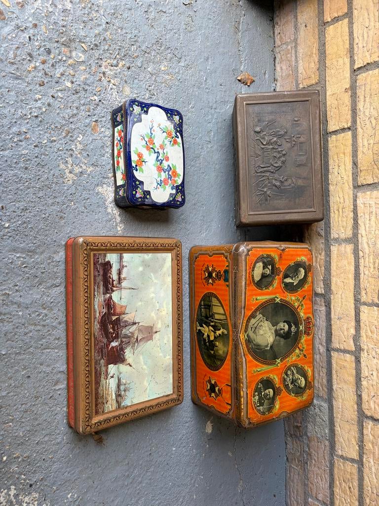 Vintage blikken, Verzamelen, Blikken, Ophalen of Verzenden, Gebruikt, Overige, Overige merken