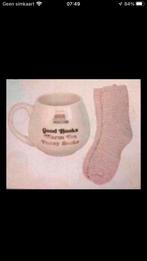 Nieuwe mok en sokken leuk als kado, Ophalen, Zo goed als nieuw