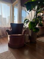 Roze vintage fauteuil/ stoel ophalen 31 maart 2026, Ophalen, Gebruikt, Stof, 75 tot 100 cm