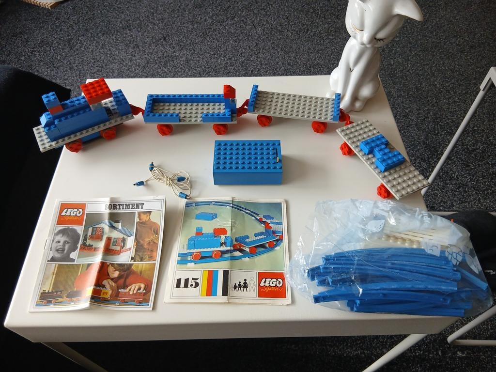 Lego nr 115    4,5 volt trein, Ophalen of Verzenden, Gebruikt, Complete set, Lego