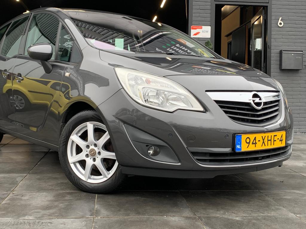 Opel Meriva 1.4 Turbo Cosmo|Trekhaak|Cruise|PDC|Airco|APK, Auto's, Opel, Voorwielaandrijving, Euro 5, Stof, Gebruikt