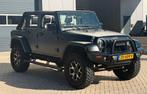 JEEP WRANGLER JK 3.8 V6 SAHARA FACELIFT MODEL HARD/SOFTTOP, Auto's, Jeep, Automaat, Zwart, Zwart, Leder