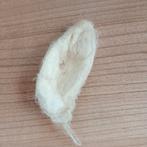 Zijde cocons - ca. 450 gram - Natuurlijk materiaal, Ophalen of Verzenden, Nieuw, Wit, Satijn of Zijde