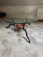 Salontafel, Huis en Inrichting, Tafels | Salontafels, 100 tot 150 cm, Glas, Minder dan 50 cm, Ovaal