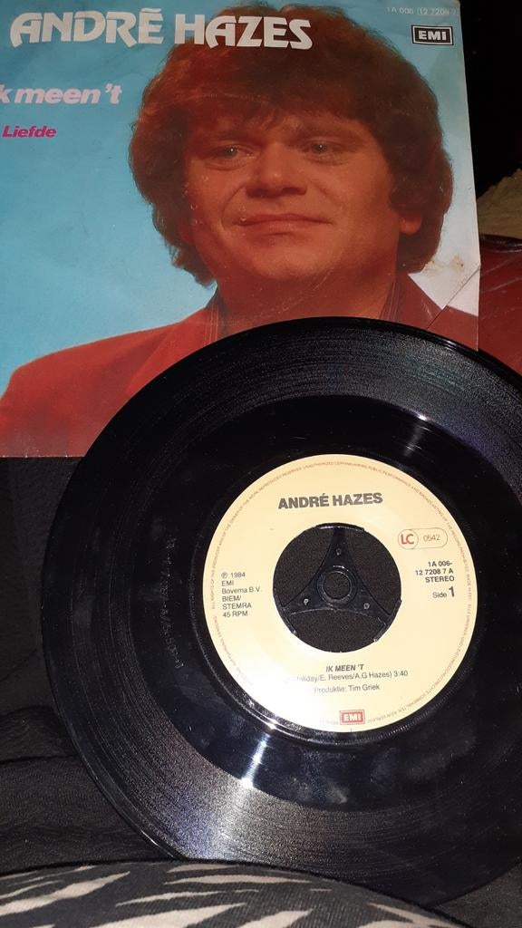 Andre Hazes - Ik Meen 't / Liefde - Vinyl Single (1984), Cd's en Dvd's, Vinyl Singles, Gebruikt, 7 inch, Single, Ophalen of Verzenden