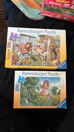 Ravensburger Puzzles 100 stukjes, samen of apart!, Ophalen of Verzenden, Meer dan 50 stukjes, Gebruikt, 6 jaar of ouder