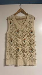 Zara Gebreide Pullover Vest - Maat S, Kleding | Dames, Truien en Vesten, Ophalen, Zo goed als nieuw, Maat 36 (S), Beige
