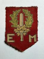 Mouwembleem 7 December divisie gedrukt Engelse aanmaak, Verzamelen, Ophalen of Verzenden, Landmacht, Nederland, Embleem of Badge