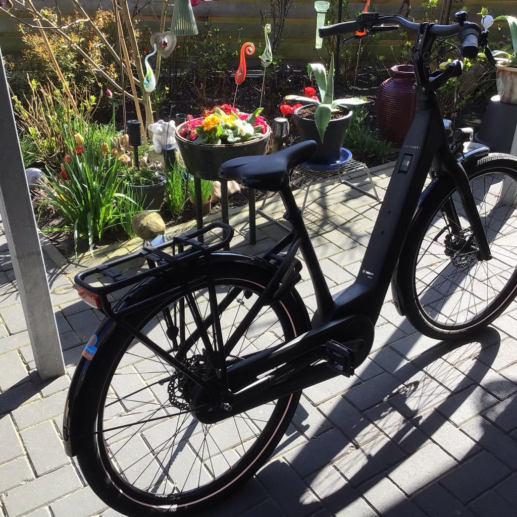 Trek District+ 1 LS damesfiets, Matte deep dark blue, Fietsen en Brommers, Elektrische fietsen, 47 tot 51 cm, Ophalen of Verzenden