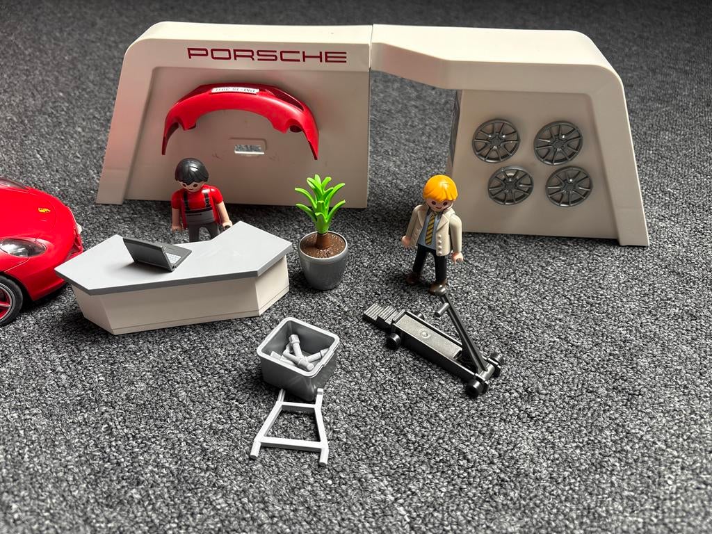 Playmobil Porsche 3911 Set met Auto en Garage, Kinderen en Baby's, Speelgoed | Playmobil, Gebruikt, Complete set, Ophalen of Verzenden