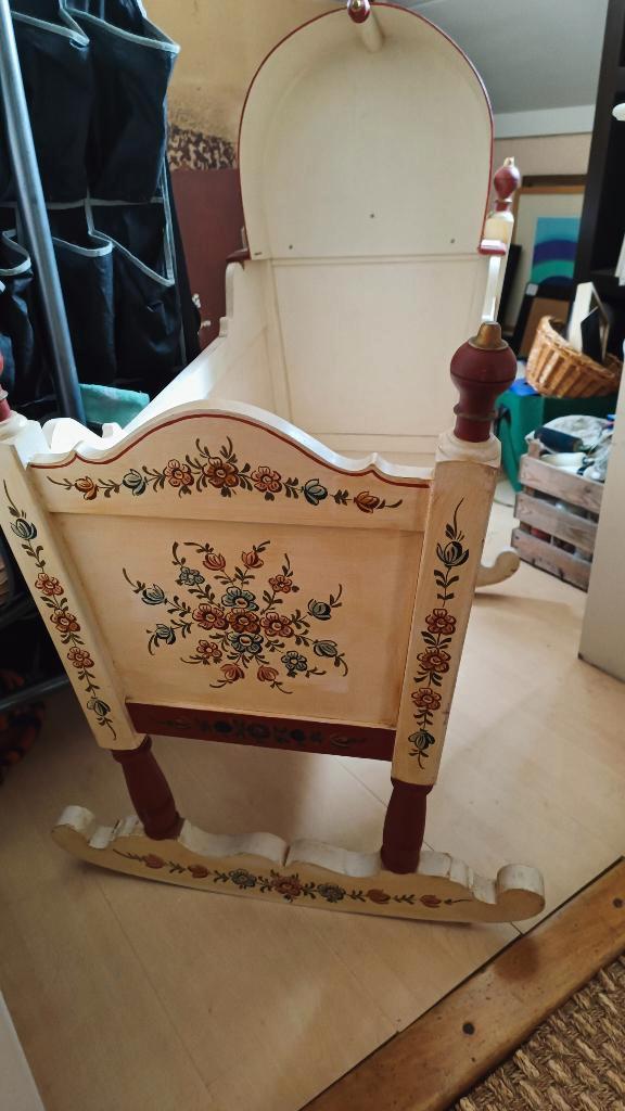 Originele Hindeloopen Wieg, Antiek en Kunst, Curiosa en Brocante, Ophalen