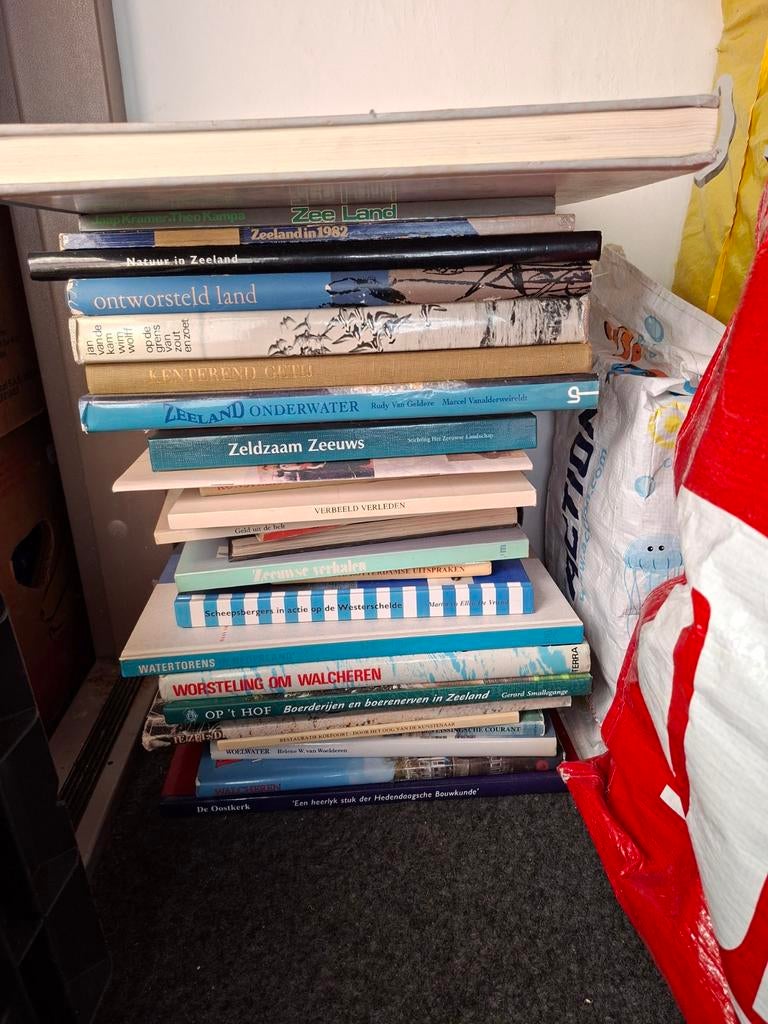 Grote stapel Zeeuwse boeken, Ophalen of Verzenden, 20e eeuw of later, Gelezen