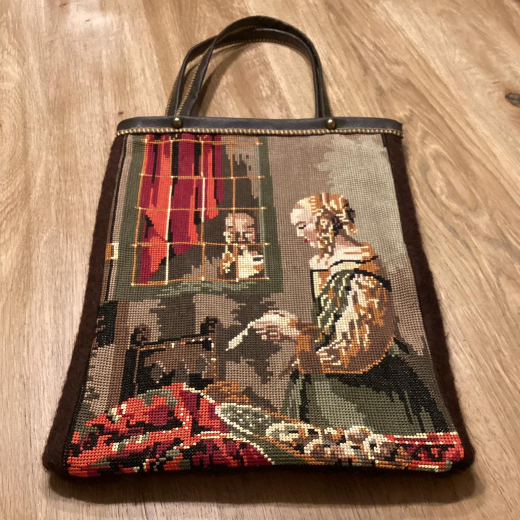 Tas met vintage borduurwerk, Sieraden, Tassen en Uiterlijk, Tassen | Damestassen, Ophalen of Verzenden, Nieuw, Overige kleuren