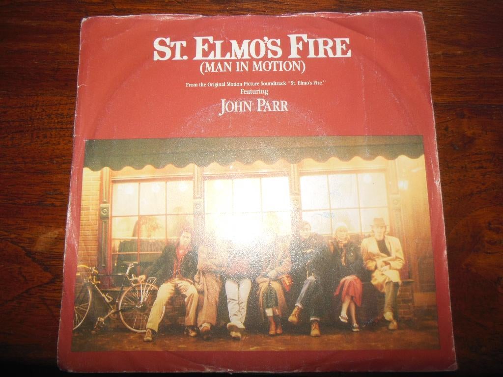 single john parr 45rpm jukebox vinyl record st.elmo's fire, Cd's en Dvd's, Gebruikt, 7 inch, Single, Ophalen of Verzenden