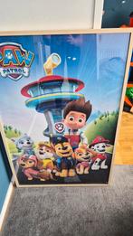 Paw Patrol Poster met Lijst - Perfect voor Kinderkamer, Ophalen of Verzenden, Zo goed als nieuw, Jongen of Meisje
