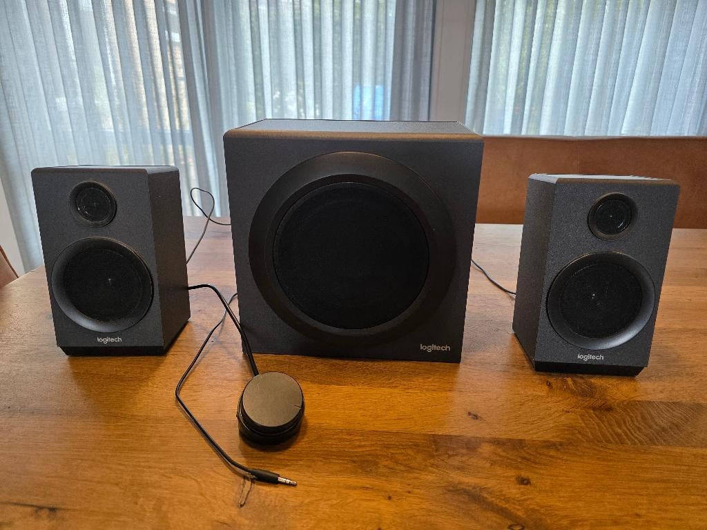 audioset voor smartphone/PC/TV, Computers en Software, Pc speakers, Ophalen, Gebruikt, Audiokanaal 2.1, Logitech