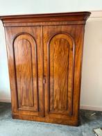 Antieke mahonie linnenkast/kledingkast met lades, Antiek en Kunst, Antiek | Meubels | Kasten, Ophalen